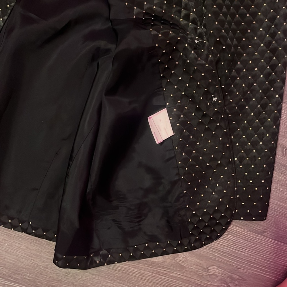 📼📼Vintage Black and gold dot blazer jacket - Picture 4 of 6